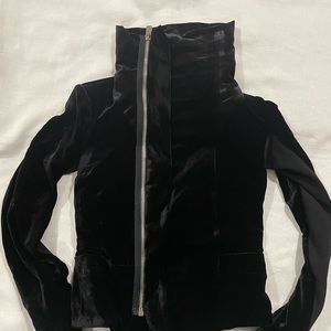 Rick Owens Velvet woman’s jacket in Black Size Small